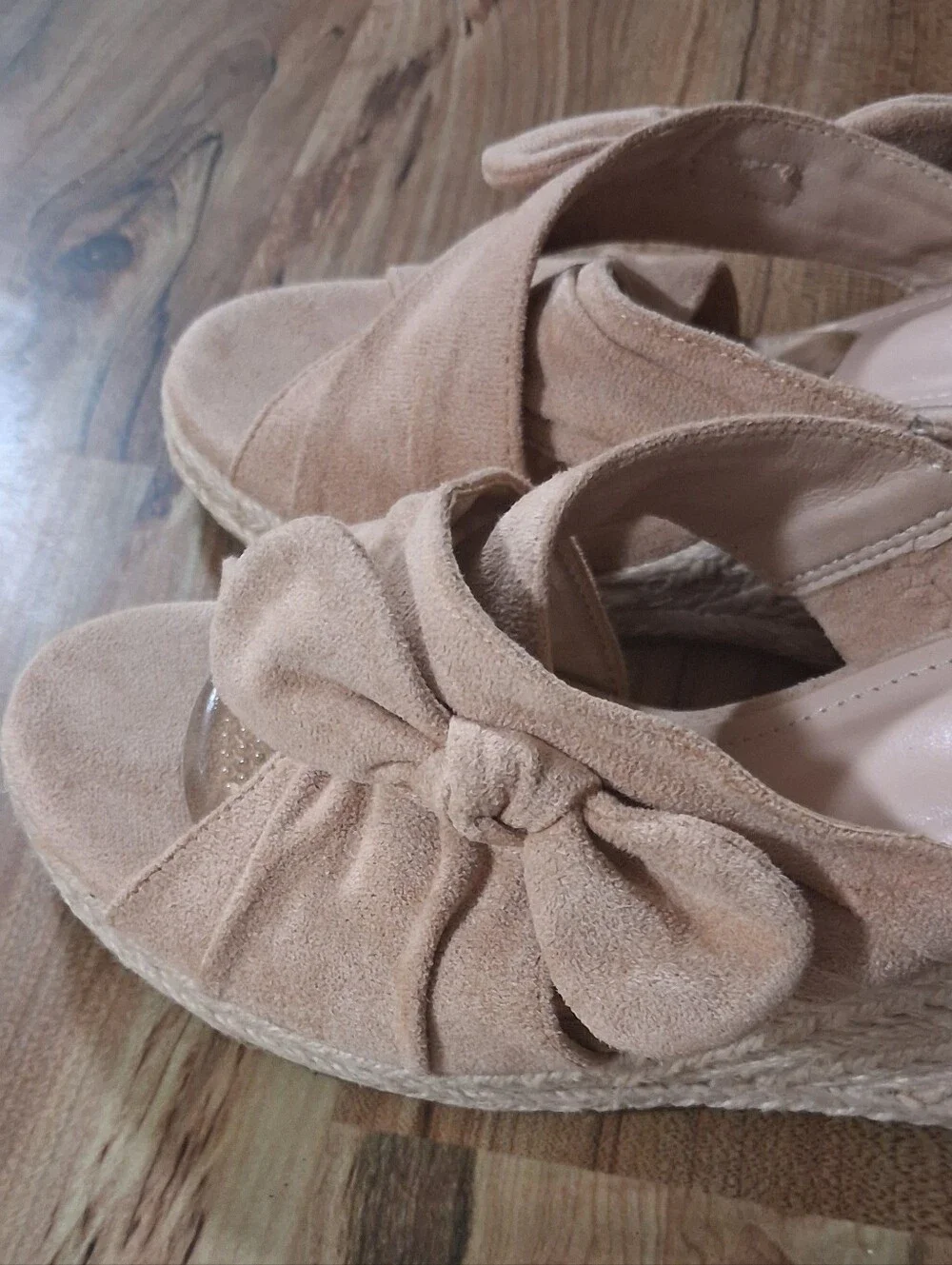 Fashare Beige Suede Platform Slide Sandals - Comfortable Women’s Summer Shoes